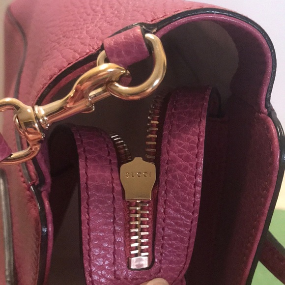 🍾 FIRM EUC Gucci Mini Swing Tote #368827-498879 - Picture 8 of 16